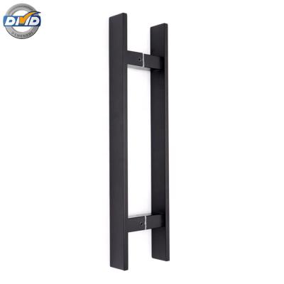 China Modern Handle DMD104S Stainless Steel Interior Kitchen Pull Matt Black Glass Door and Window Handles for sale