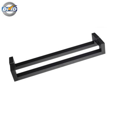 China DMD198D factory direct sale modern square tube pull to handle stainless steel wood glass door handle for sale