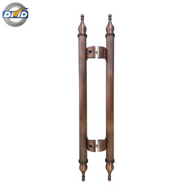 China Hot Sale DMD-H01 Antique Stainless Steel Front Door Pull To Handle 38x1200mm Brass Glass Door Handle for sale