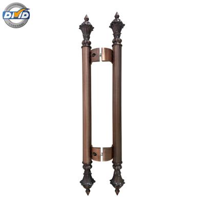 China DMD-H05 Custom Antique Royal Exterior Stainless Steel Entrance Handle Large Glass Door Handle for sale