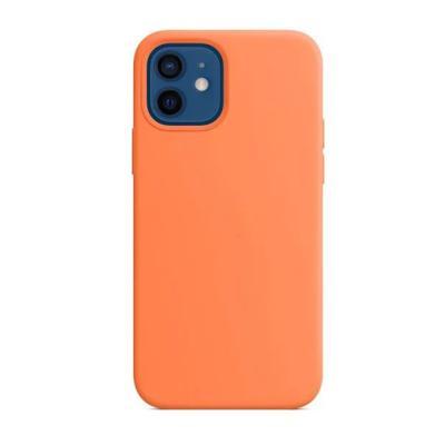 China Fanshion Manufacturer Price Solid Color Magnetic Silicone Case Rubber Safe Phone Case For iphone 12 pro max for sale