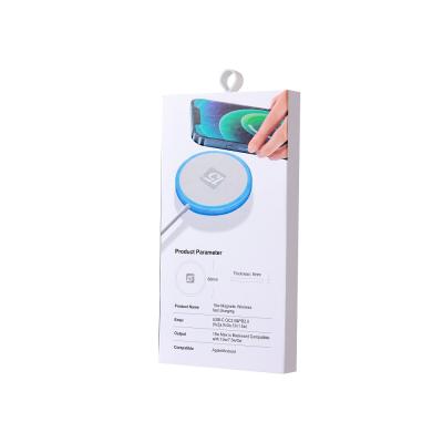 China Drop Shipping New Products LED Light Qi 15W Wireless Charger For iPhone 12 Pro Magsafe Charger Max Protection for sale