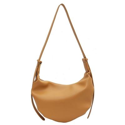 China New Unique Shape Design High Quality Women Ladies Shoulder Armpit Lady Bags Branded Handbag Dumpling Cloud Leather Cross - Body Bags for sale