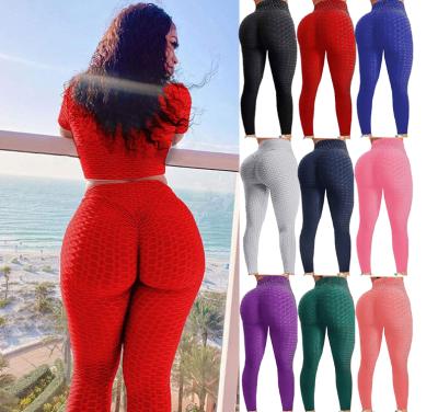 China Women's Large Large Size Breathable Butt Lift Legging Tiktok Gaiters Crac! crack! bubble yoga pants leggings women for sale