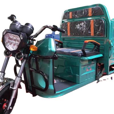 China OPEN Electric Cargo Bike Three Wheel Electric Bicycle Tricycle Cargo Trailer For Sale for sale