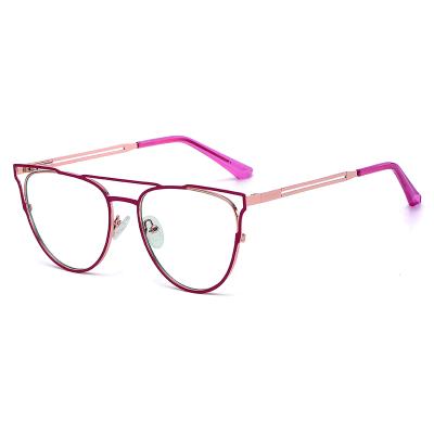 China Retro 2022 New Arrivals Spring Blue Light Blocking Metal Glass Computer Blue Light Glasses for sale