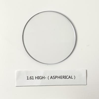 China Wholesale single vision high quality asp mr8 HMC coating single vision glass 1.61 glass for sale