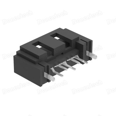 China Delentech SATA 7P Male PCB Starigth DIP Type A Connector for sale