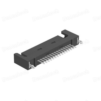 China Delentech SATA 15P Male PCB Straight Dip With Harpoon Connector for sale