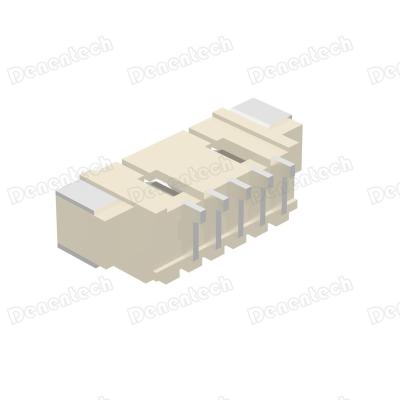 China Right Angle SMT MX Type Wafer Header PCB Denentech 1.25mm Single Row Connector for sale