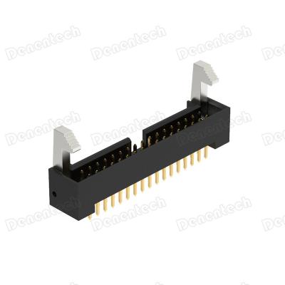 China Delentech PCB 2.0mm Straight Row H16.2 Dual DIP Ejector Male Header Connector for sale