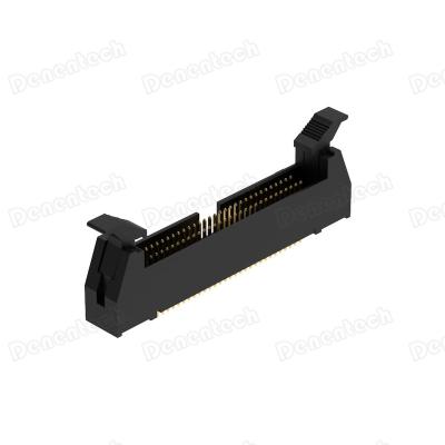 China Desentech 1.27x2.54mm PCB Ejector Header H20.30 Double Row DIP Straight Connector for sale