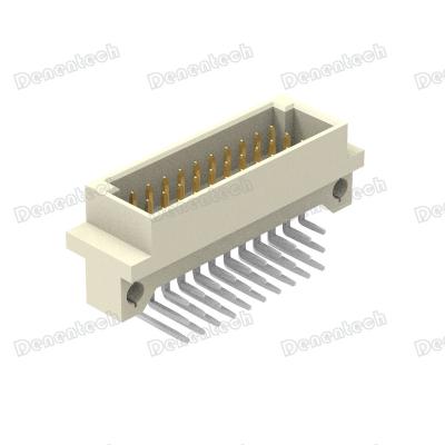 China Delentech DIN41612 PCB Triple Row Male 3x10P Right Angle Connector for sale