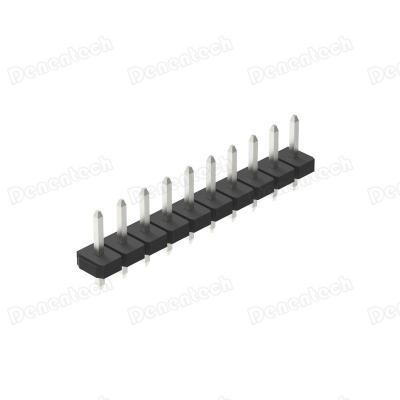 China SMT Denentech 5.08mm Single Row Straight DIP Pin Header Connector for sale