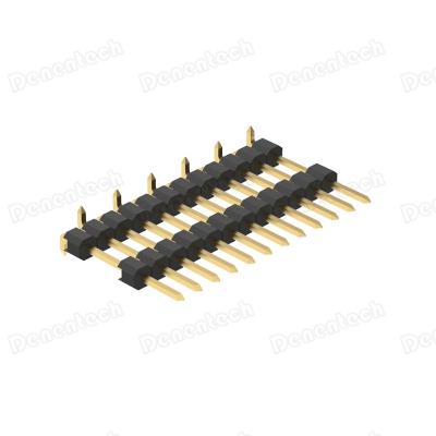 China Delentech PCB RM SMT Connector 2.54mm Pin Header Single Row for sale