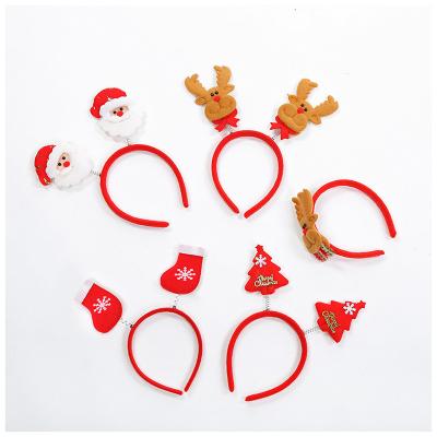 China High Quality Fabric Cartoon Character Christmas Headband Ornaments Christmas Decoration Supplies for sale