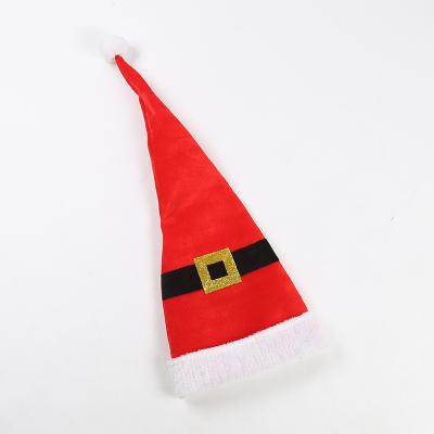 China Custom Santa Hat Red Christmas Fabric Tree Topper Decorative Santa Tree Topper from Fabric Factory for sale