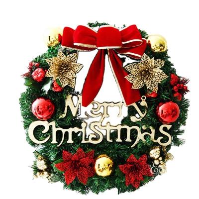 China Wholesale Christmas Wreaths Yard Decoration Door Decoration Window Garlands Christmas Ornaments Christmas Deoration for sale