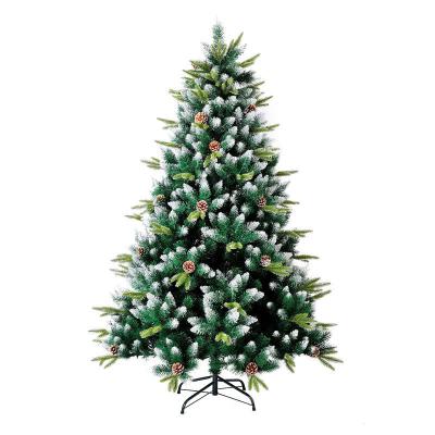 China Mixed Whitewashed Christamas Decoration 150CM Pine Cone PE Tree Hanging Christmas Tree Decorations Processing Custom for sale