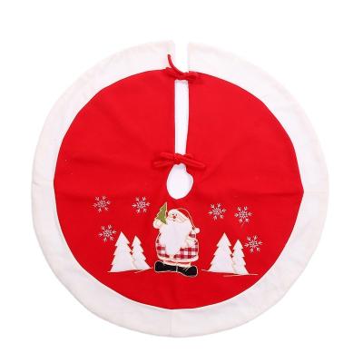 China Brushed Fabric + Nonwoven Composite New Arrival Embroidered Christmas Items Tree Decoration Christmas Decoration Supplies for sale