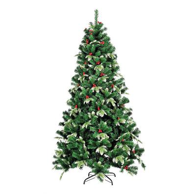 China PVC/PE/PET Source Manufacturer PE Red Fruit Mixed Tree 1.5M Christmas Tree Hanging Plant for Wholesale for sale