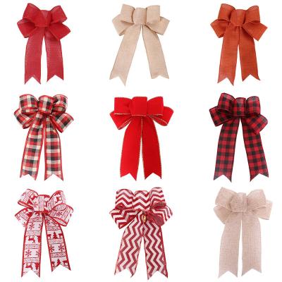 China Christmast Ornament Handmade Christmas Ornaments Small Bows For Christmas Tree Ornaments for sale