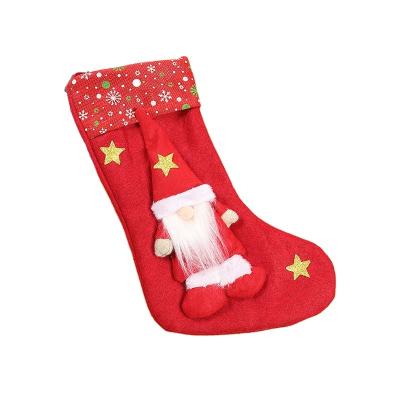 China Best Selling Faceless Cloth Doll Beard Old Man Christmas Socks Christmas Decoration Socks Gift for sale