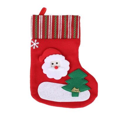 China Hot Sale Christmas Tree Decoration Christmas Supplies Large Size Christmas Hanging Cloth Sock For Decoration for sale