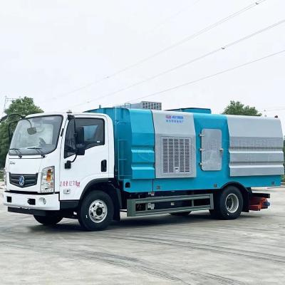 China Hotels DONGFENG HAUSHENG 8T pure electric vacuum sweeper truck with 3850mm wheelbase for sale