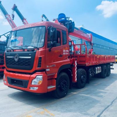 China TRUCK CRANE Dongfeng tianlong 8X4 XINFEIG 16T 5 sections truck with crane for sale