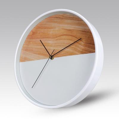 China 12 Inch Color Home Decor Style Antique Wall Clock Matching Nordic Minimalist Bedroom Office Living Room Silent Quartz 3D Wall Clock for sale