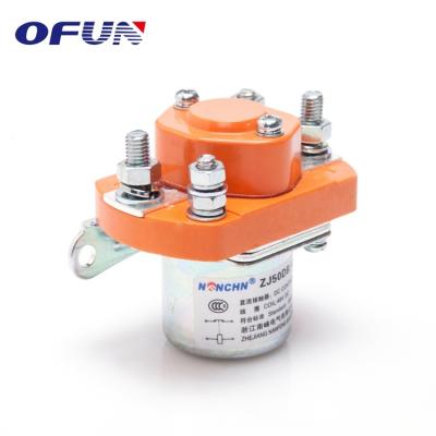 China NANFENG 50A Power Pole DC Contactor Normal Open Single Relay 6-220V ZJ50DB for sale