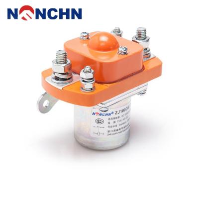 China NANFENG Latest Products Power Solenoid Coil Single Pole DC Contactor 48V 100A ZJ100DB for sale