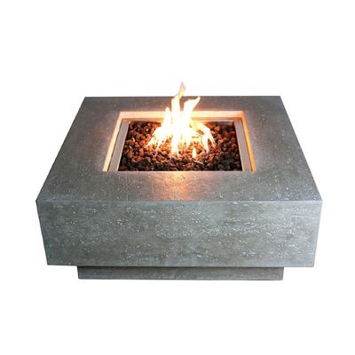 China Elementi USA Warehouse Stocked Delivery In Stock 36 Inch Square Fire Table Outdoor Propane Fire Pit for sale