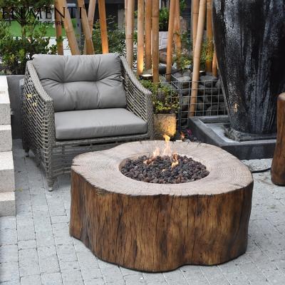 China Modern Elementi Garden Decor Patio Stump Stocked Camping Fire Pit Outdoor Firepit for sale