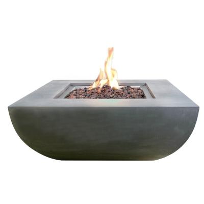 China MODENO Factory Propane Fire Pit Stored Outdoor Patio Natural Gas Square Firepit for sale