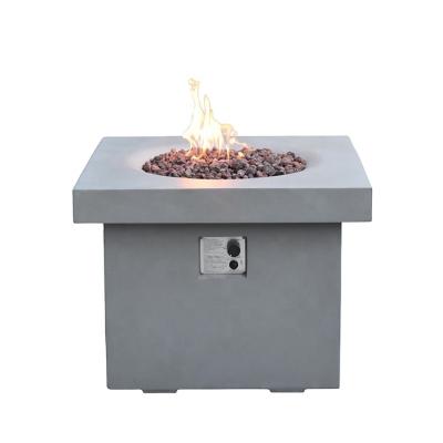 China MODENO Outdoor Fire Place Burner Propane Tank Natural Gas Well Hidden Place Patio Fire Stocked Table for sale