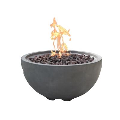 China MODENO Stored Outdoor Propane Firebowl 40,000BTUs Round Bowl Fire Pit for sale