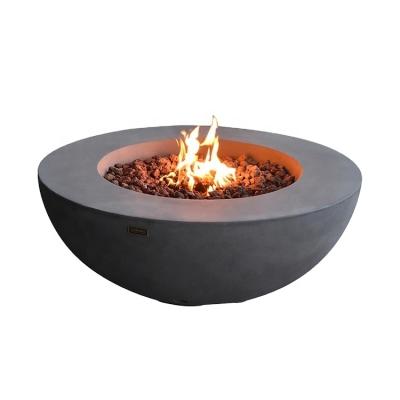 China Elementi Modern Gray Round Pit Fire Pit Stocked Good Quality Outdoor Garden Furniture for sale