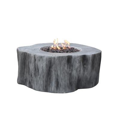 China Elementi outdoor concrete form wood fire table stocked burning fire pit garden for sale