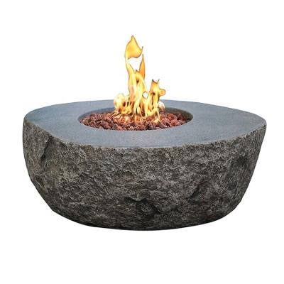 China Stored outdoor Elementi propane stone form patio cement firedamp fire table for sale