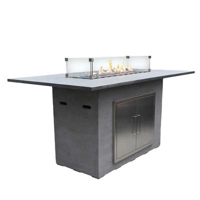 China Elementi European and American bar style outdoor gas fire pit electric firetable stocked high for sale