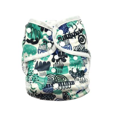 China Printed Customizable Reusable Reusable Cloth Diaper Cloth Cloth Baby Diapers Modern Diapers Manufacturers For Sale for sale