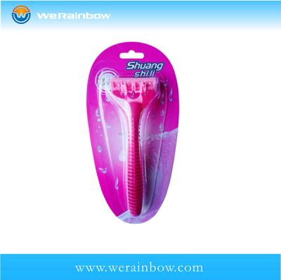 China OEM Plastic Triple Blade Hotel Disposable Shaving Razor for sale