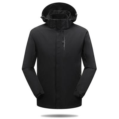 China Windproof Mens Ski Jacket Three-in-One Shell Mountain Jacket Waterproof And Windproof Soft Fleece Lined Outdoor Hiking Jacket for sale