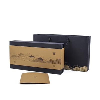 China Recyclable Custom Printed High Grade Tea Packaging Gift Box Kraft Paper Tea Box for sale