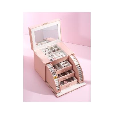 China Wholesale High Quality Custom Jewelry Pack Stairs Stacker Style Jewelry Earrings Double Ending Storage Box for sale