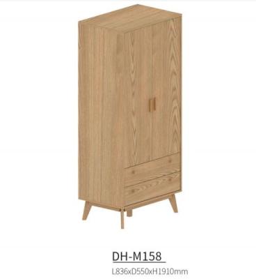 China Asian 2 Door Wood Veneer Wardrobe for sale