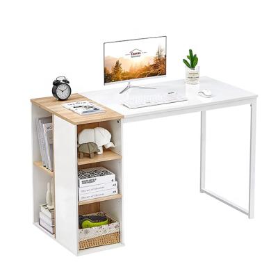 China Modern Modern Home Office Furniture Square Workstation Computer Desk Study Table With Storage Compartment for sale