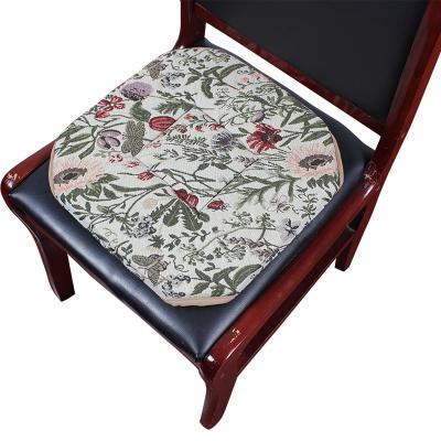 China Washable Seating Pads Thicken Seat Square Woven Chair Cushion Custom Jacquard Cotton And Polyester Chair Massaging Pad for sale